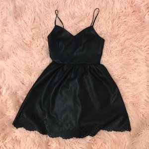 Black Pleather Dress